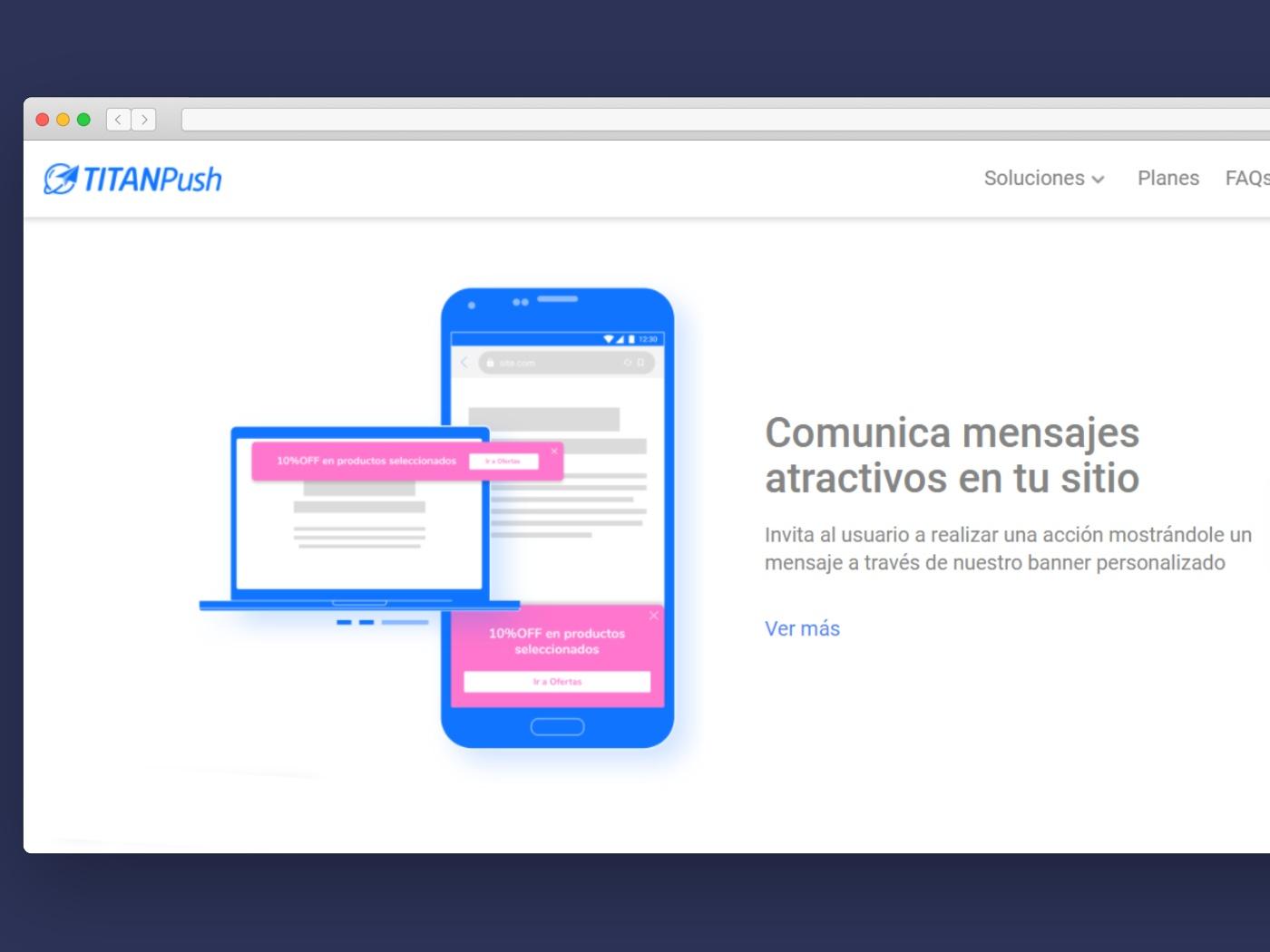 Creá banners personalizados con TitanPush 🖌️