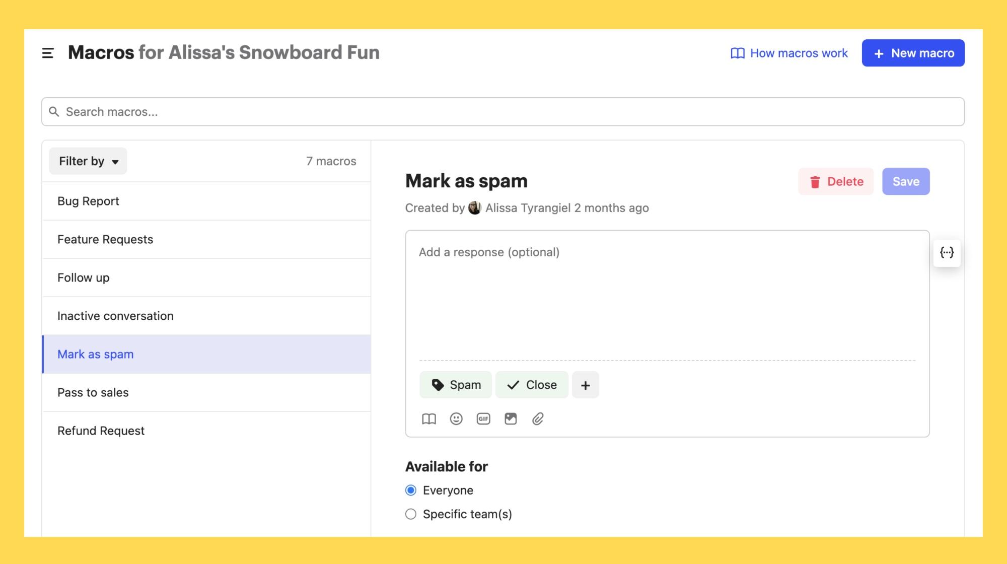 Increase your Inbox efficiency by 43 by using new macros to complete