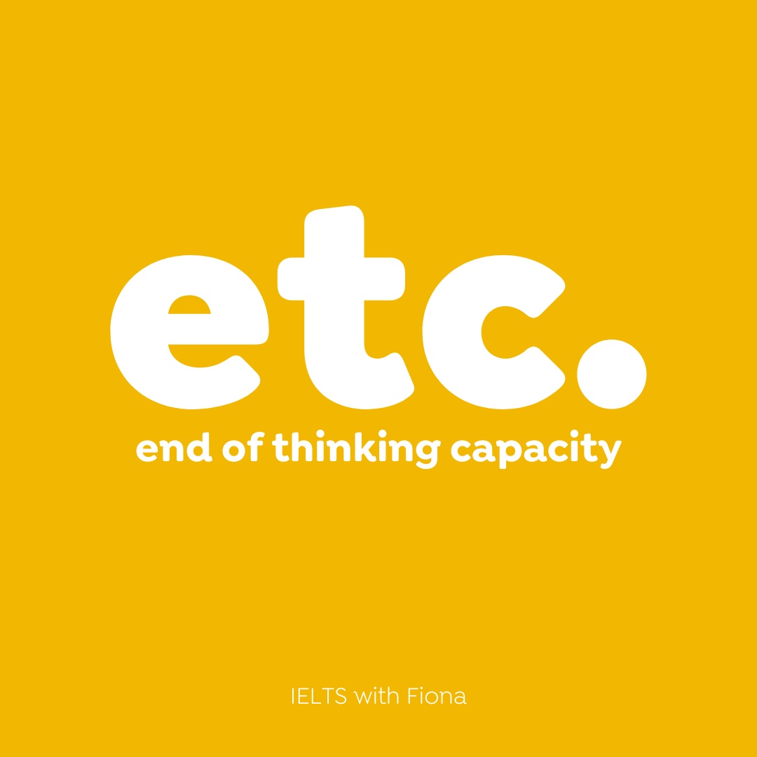 can etc be used in an essay