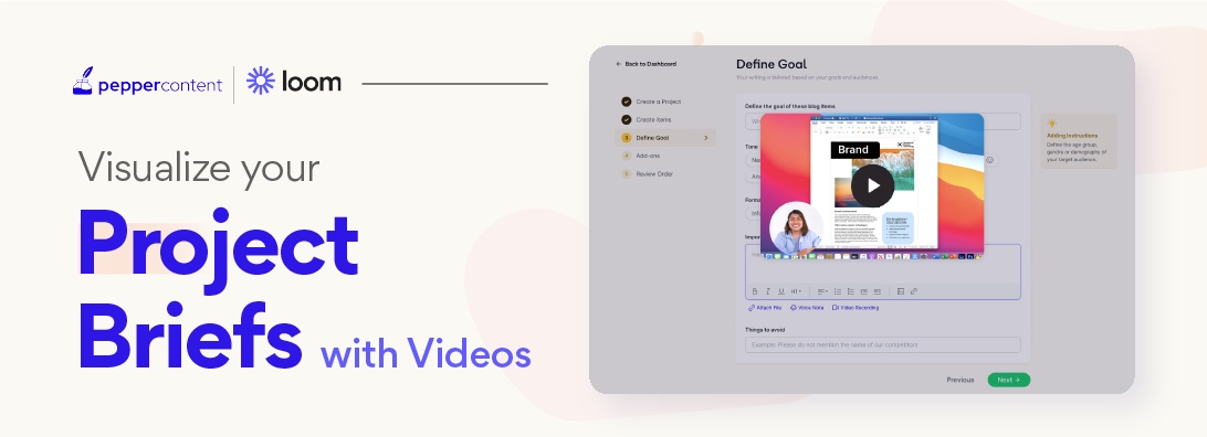 Add a video message to provide clarity to your brief 📹