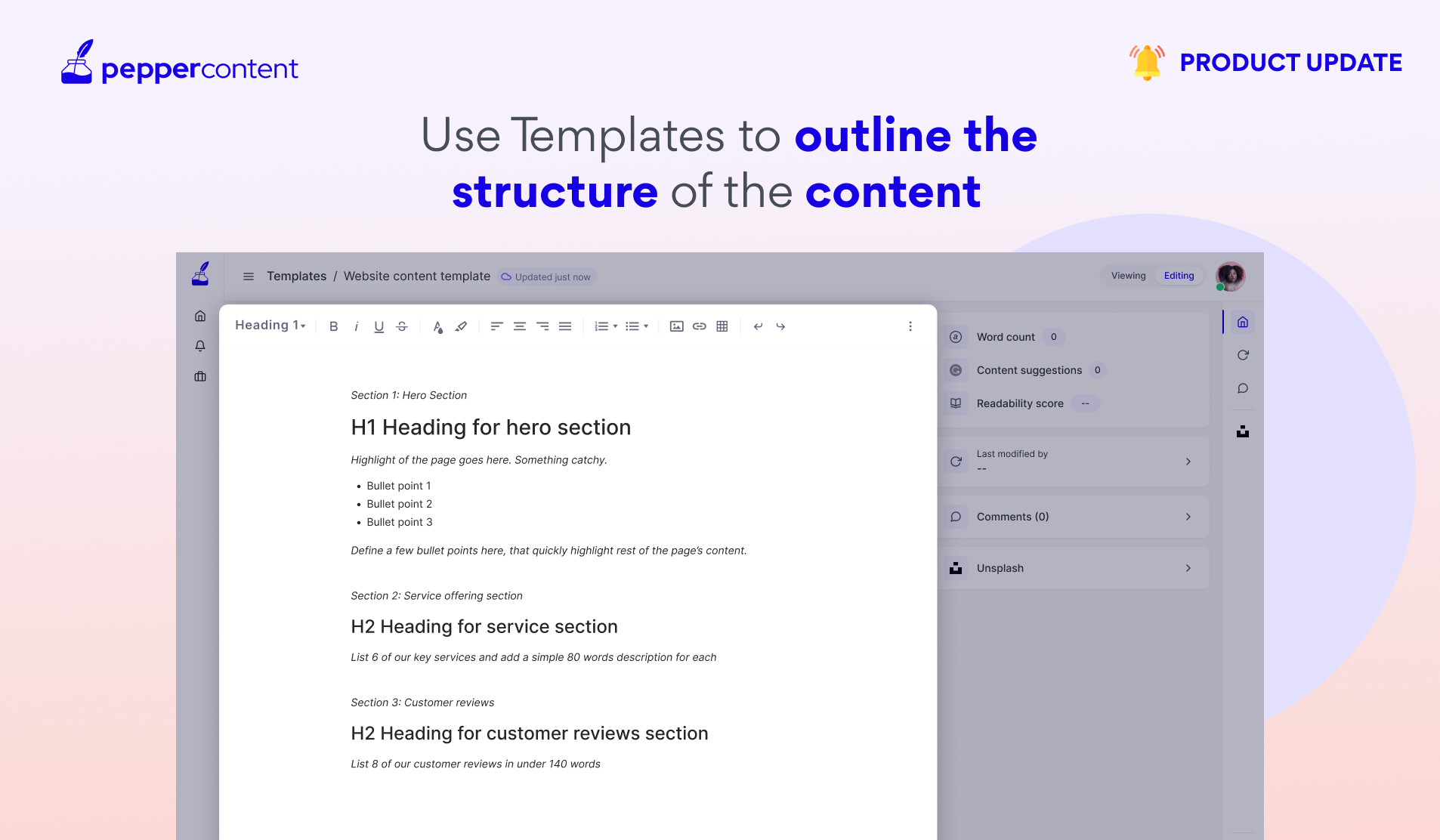 Use Templates to define the structure of your content 🔢 💎 