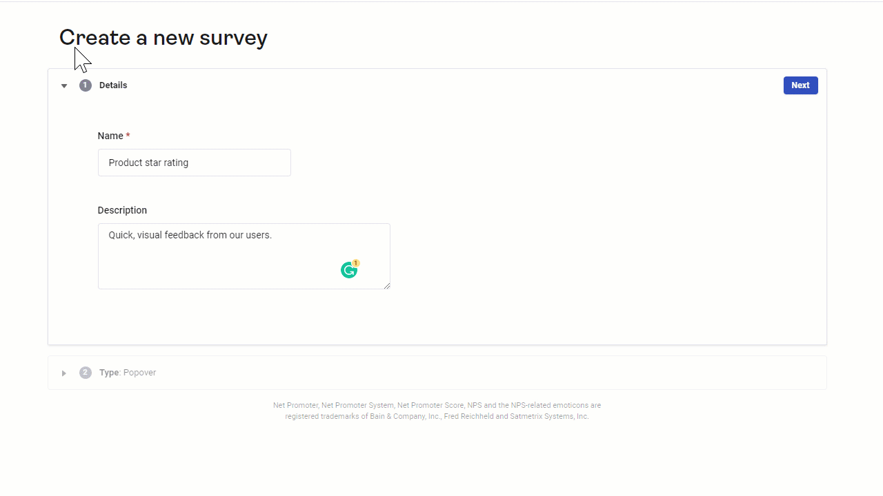 Your surveys