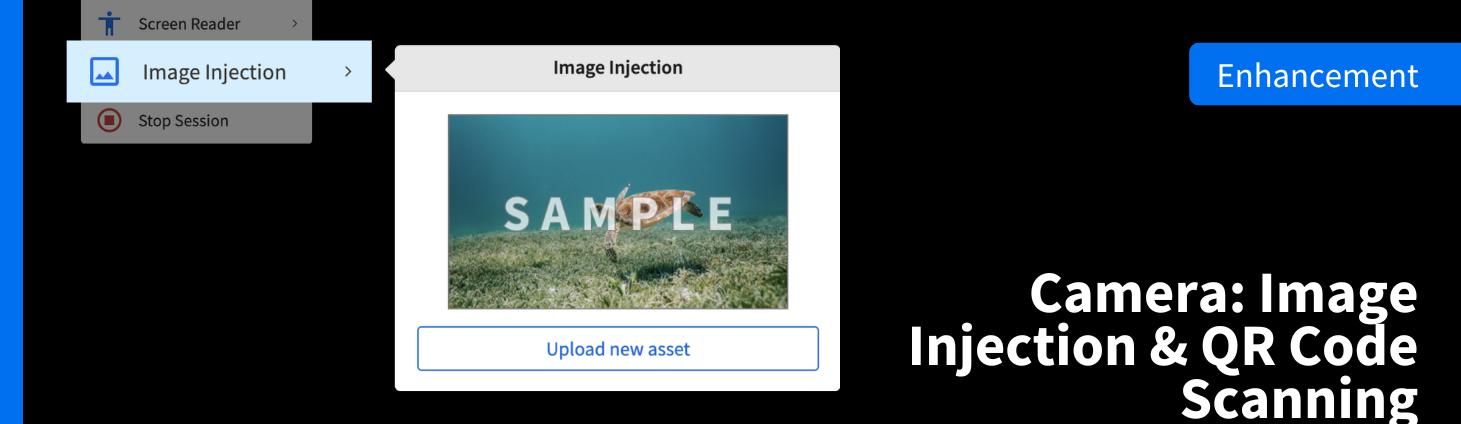 'Camera Image Injection' now supported on Edge Browsers as well ...