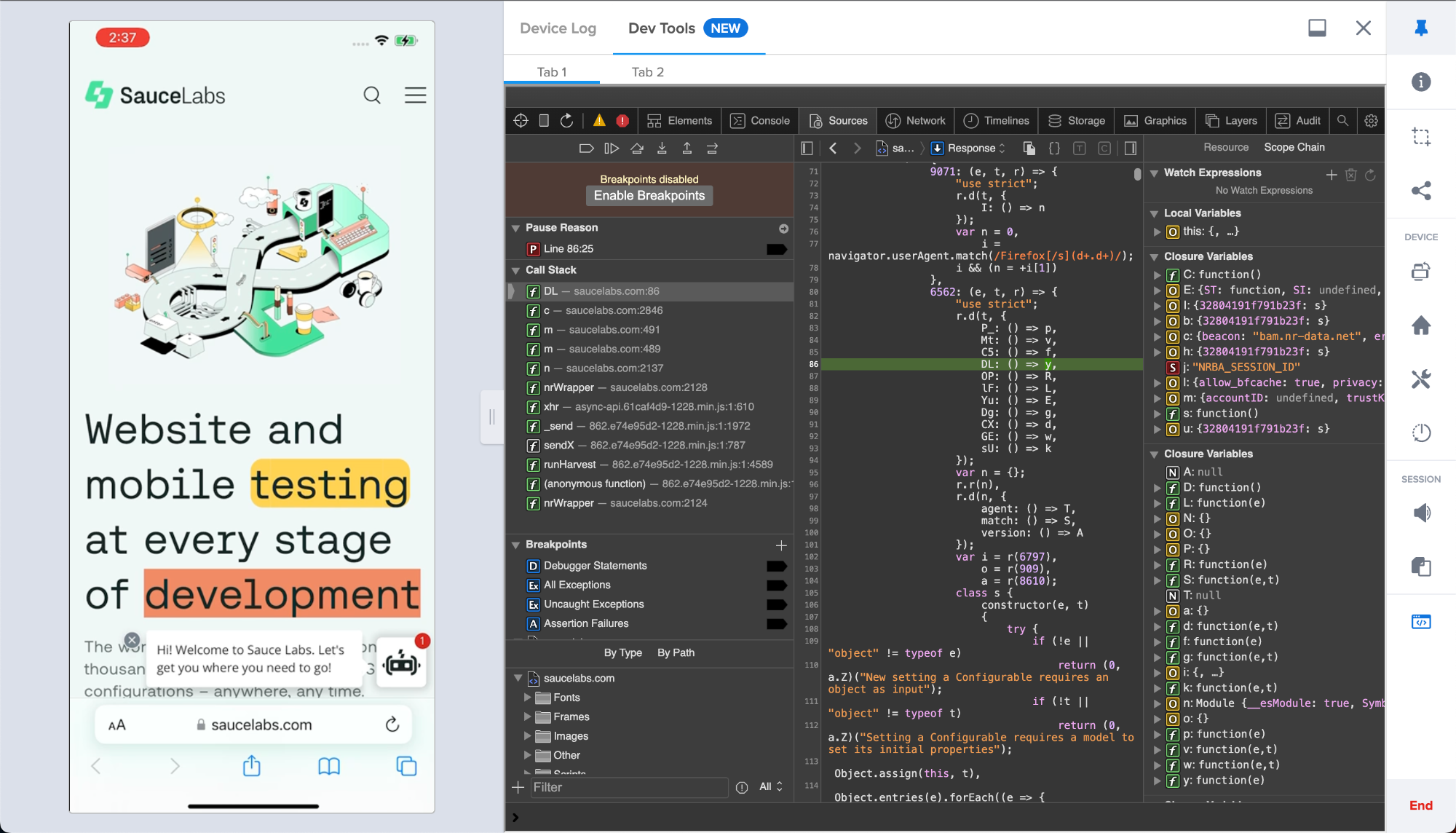 Now Available: iOS and Android DevTools for Real Devices