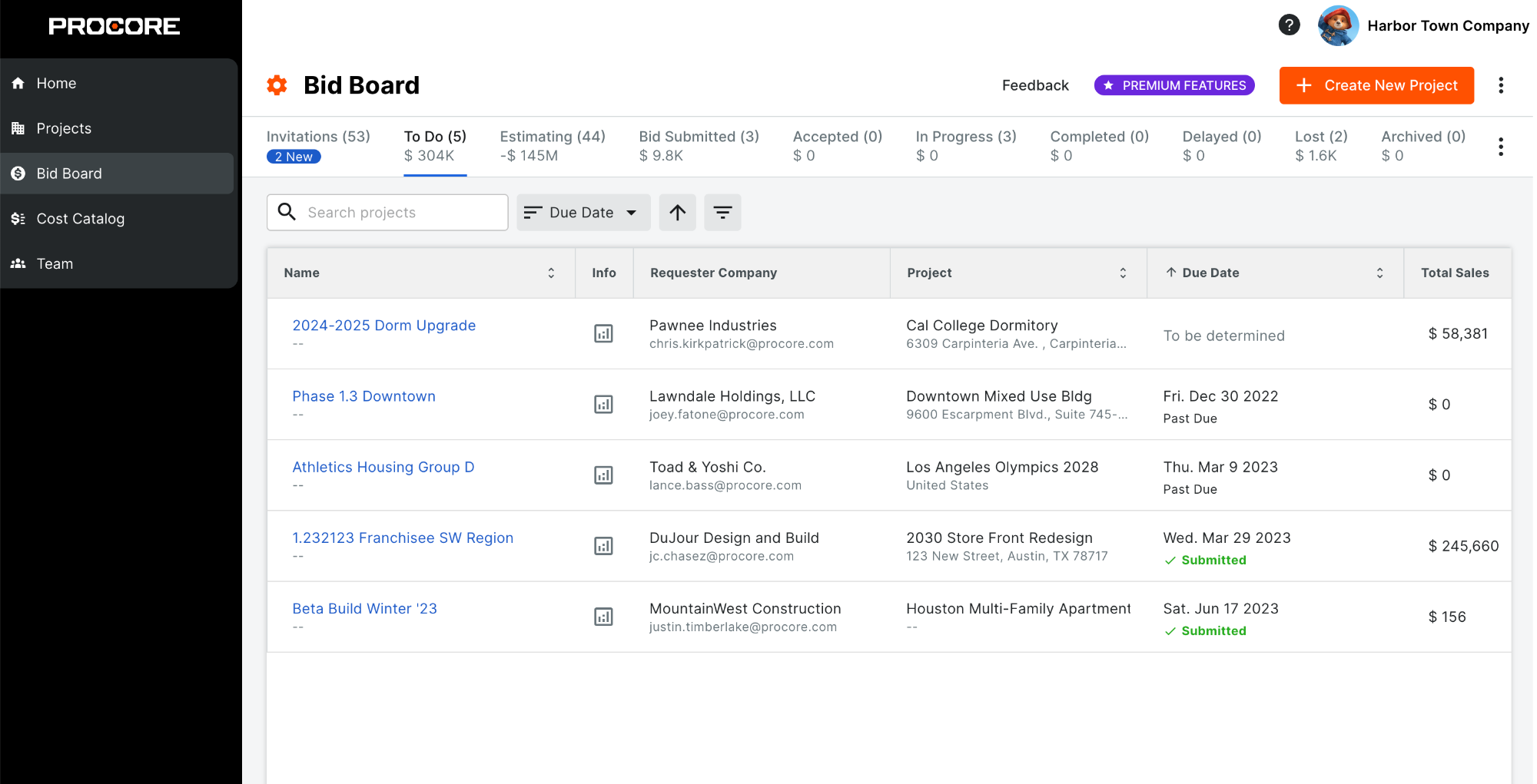 Create estimates in your free Procore account