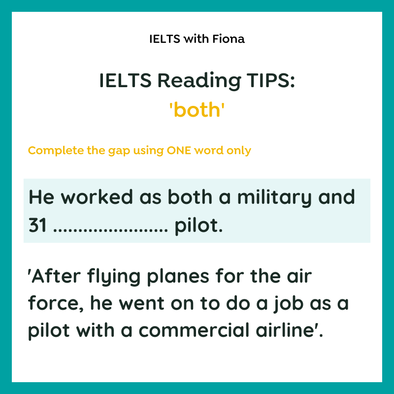 IELTS Reading tip: both - IELTS with Fiona