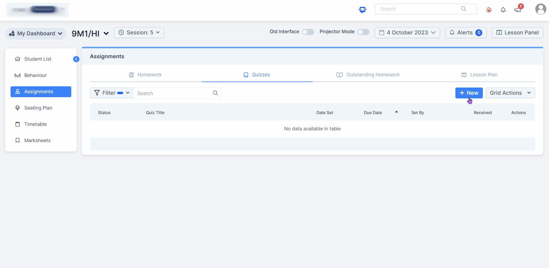 Bromcom Homework Dashboards - Create Assignments using Bromcom AI - Bromcom