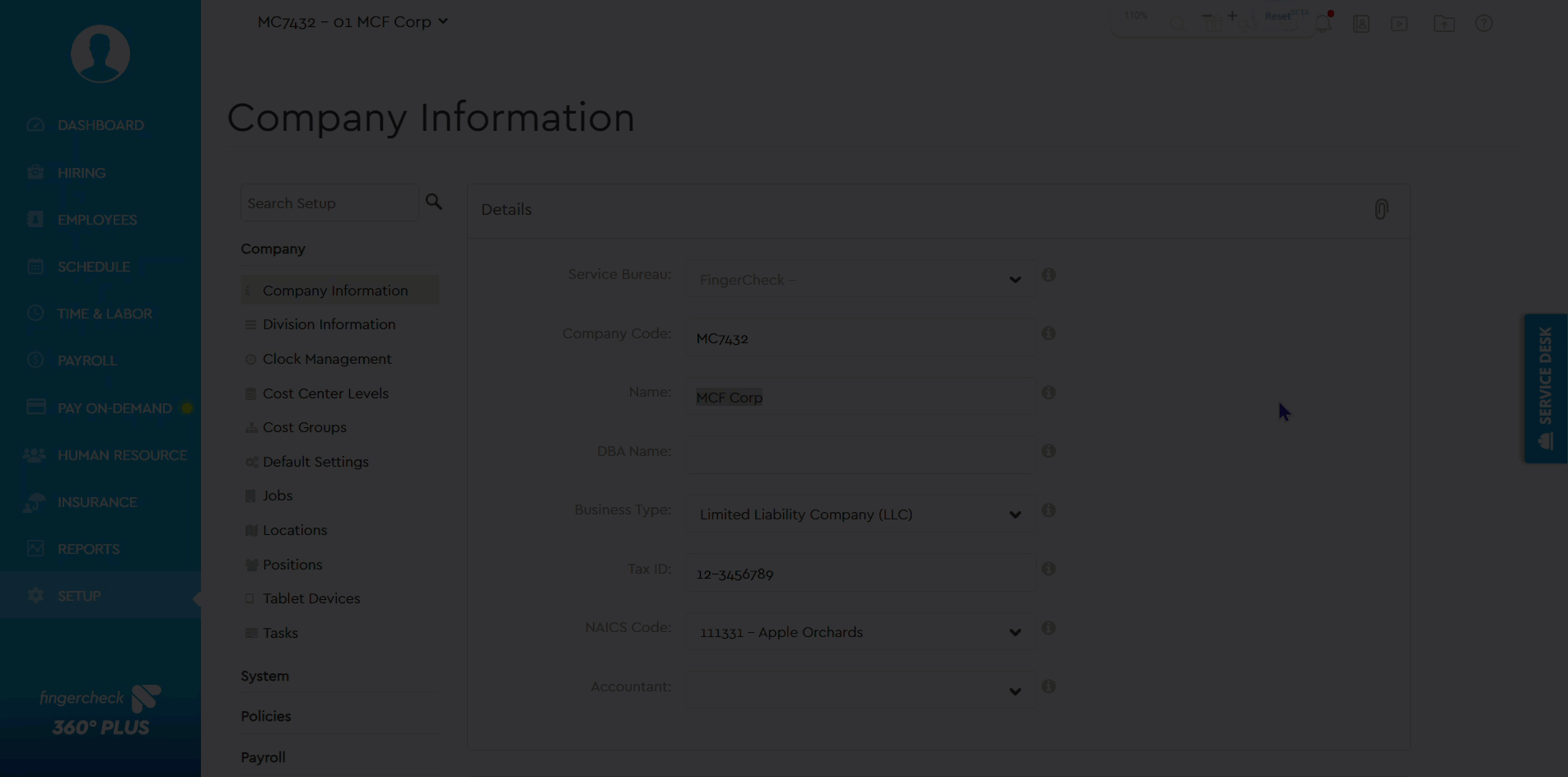 Steps to view and export security roles from Fingercheck.