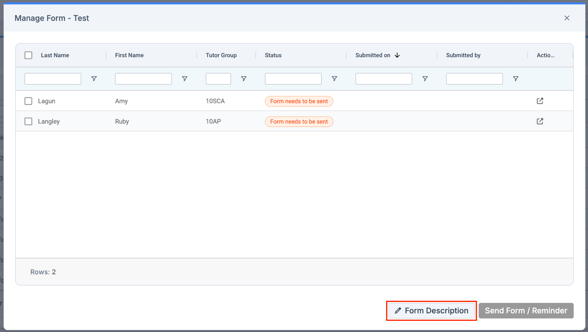 Options - Forms: Enhancements - Bromcom