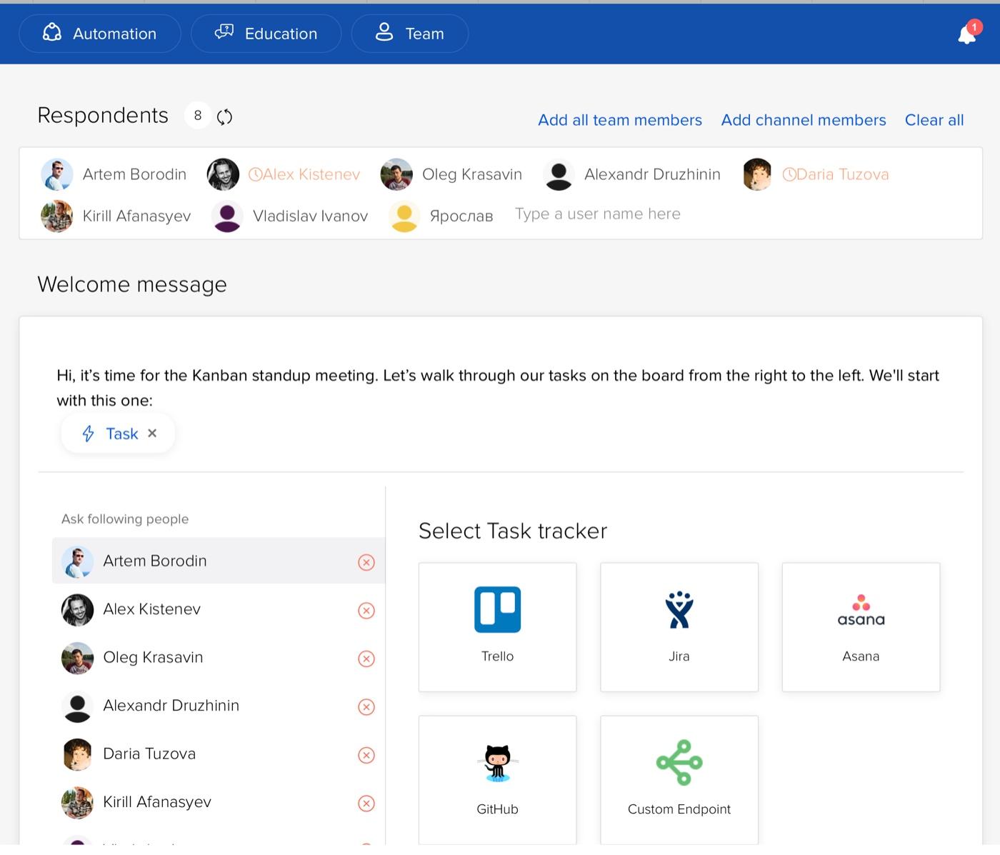 Github Integration For Report Templates Standuply Beamer